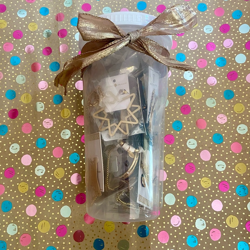 Mystery Jar of all Gold Jewelry